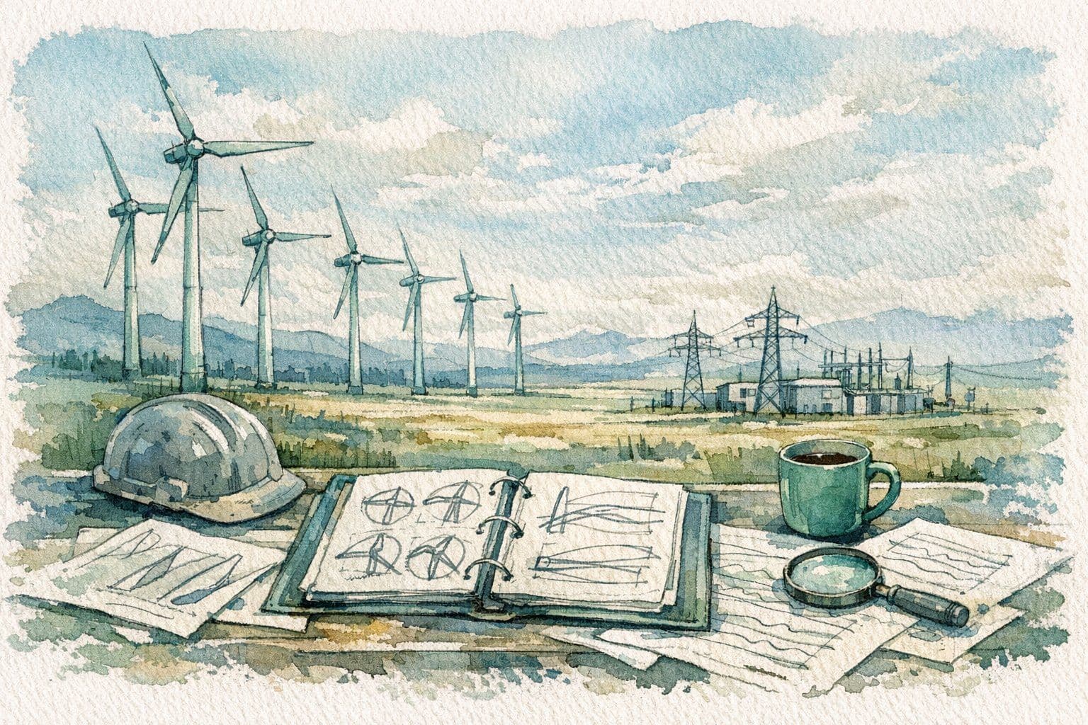 Перевод спецификаций ветрогенераторов и ветропарков