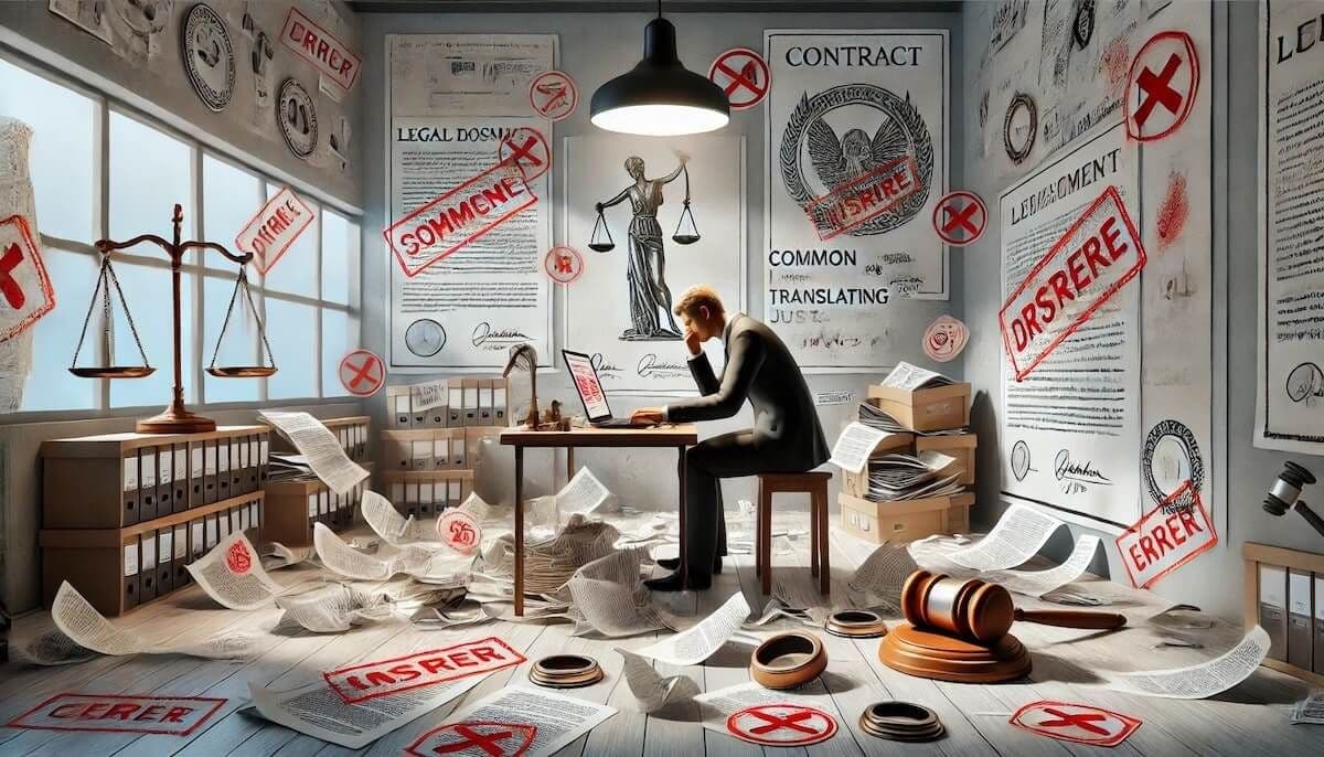 Топ-5 ошибок при самостоятельном переводе юридических документов