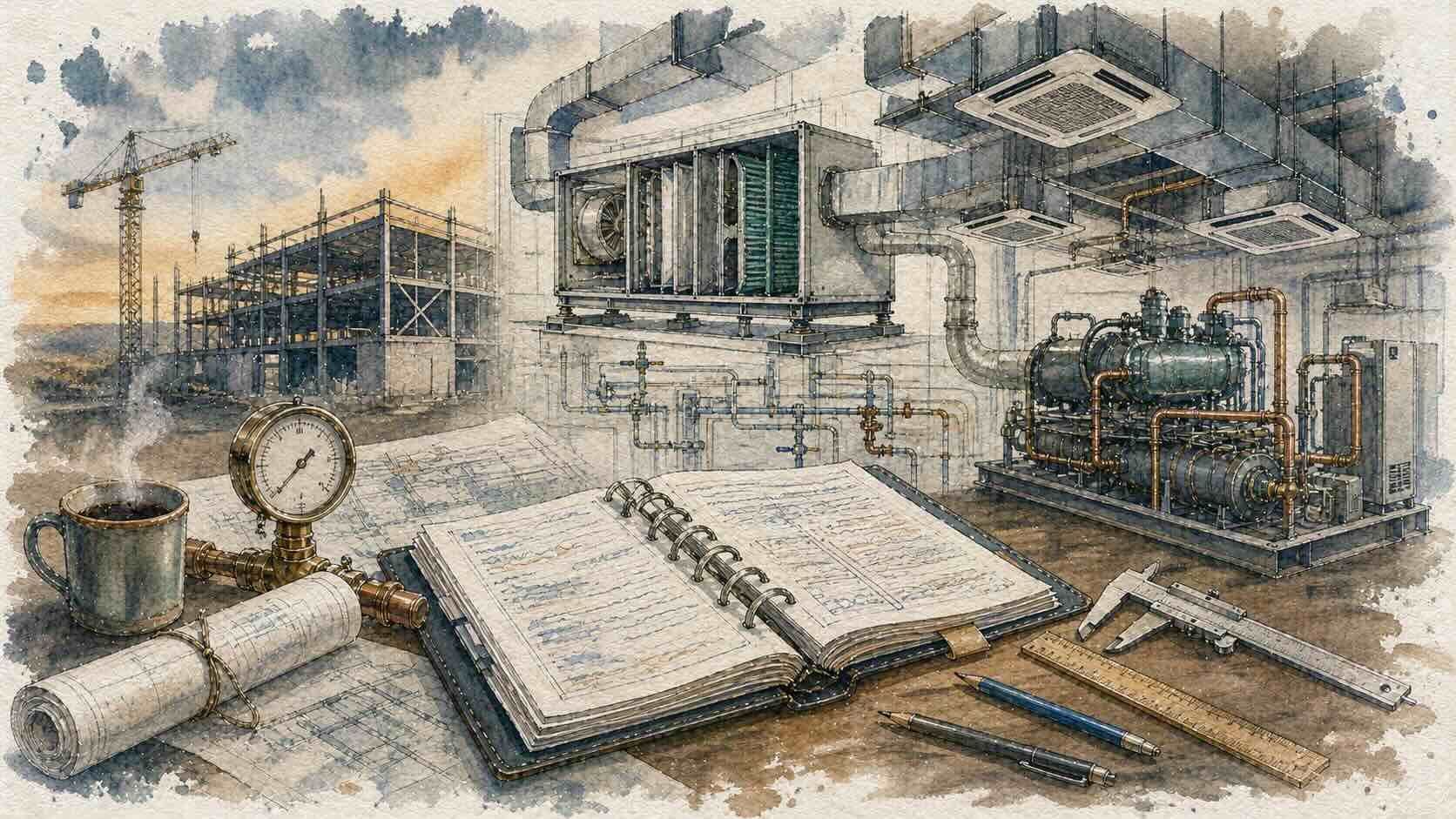 Перевод спецификаций систем отопления, вентиляции и кондиционирования (HVAC) для промышленных и коммерческих объектов Казахстана